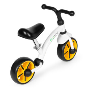 Balansinis dviratis vaikams, EVA ratai, reguliuojama sėdynė, juodas, ECOTOYS - Image 5