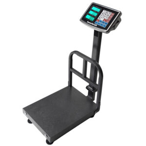 Elektroninės svarstyklės 200 kg, sandėliui, parduotuvei, platforminės, krovininės, pramoninės, LCD - Image 5