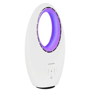 Modernus pastatomas ventiliatorius be menčių 60W – 3 režimai, nuotolinio valdymo pultas, laikmatis, LED apšvietimas - Image 5