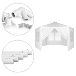 Sodo prekybinė palapinė 2x2x2 m su langais, balta MultiGarden - Image 5