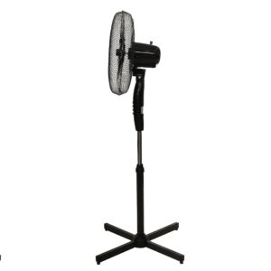 Pastatomas grindų ventiliatorius 45W – 3 režimai, 5 mentės, juodas - Image 5