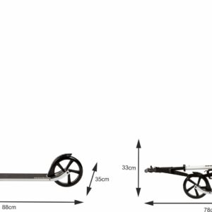 Miesto paspirtukas vaikams ir paaugliams, sulankstomas, reguliuojamo aukščio 91-101 cm, 200 mm ratai, gertuvės laikiklis - Image 5