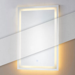 LED vonios veidrodis, montuojamas ant sienos, 50x70 cm, 3 spalvų, jutiklinis jungiklis, ModernHome - Image 5