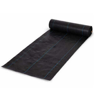 Juoda UV spinduliams atspari agroplėvelė 135 g/m² piktžolių kontrolės danga 3.2×50 m, smeigės, MultiGarden - Image 5