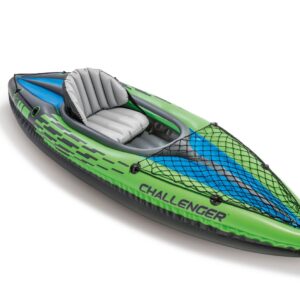 Pripučiamas baidarė Challenger K1 vienvietė su irklais, pompa, krepšiu INTEX 68305 - Image 5
