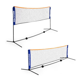 Universalus 305x140 cm 3-in-1 reguliuojamas tinklas badmintonui, tinkliniui ir tenisui su krepšiu, MOVEPRO - Image 5