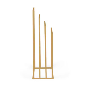 Metalinis pastatomas rankšluosčių stovas su 4 laikikliais, auksinis, ModernHome - Image 5