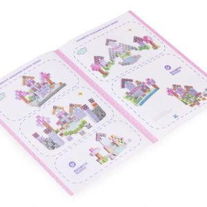Magnetinės konstruktoriaus kaladėlės vaikams 140 dalių – rožinės - Image 5