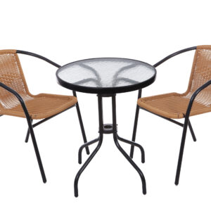 Sodo stalas 60cm grūdinto stiklo stalas sodui terasai balkonui MultiGarden - Image 5