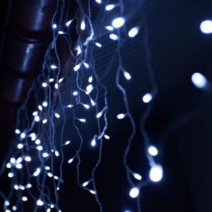 Lauko dekoratyvinės Kalėdų lemputės 500 vnt. LED 19m užuolaida - Image 5