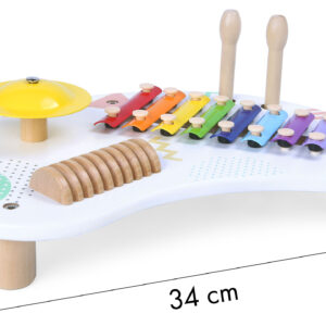 Muzikinis stalas su instrumentais, cimbolais +18m ECOTOYS - Image 5