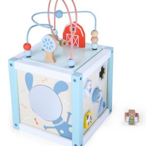 Medinis edukacinis kubas-rūšiuoklis + kaladėlės ECOTOYS - Image 5