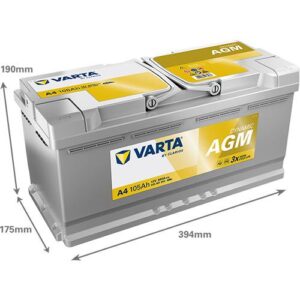 Akumuliatorius Varta A4, 105 Ah, 950 A, 12 V - Image 2