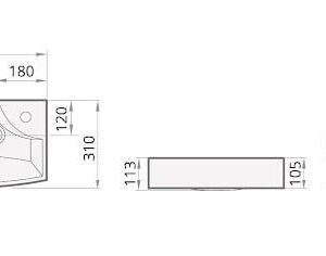 Praustuvė PAA MINI STEP, 470×310 mm - Image 3