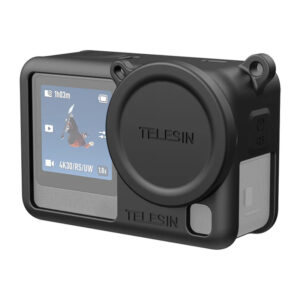 Telesin Silicone Protective Case for DJI Osmo Action 6 juodos spalvos