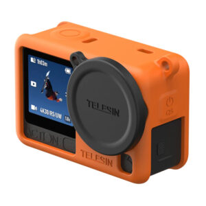 Telesin Silicone Protective Case for DJI Osmo Action 6 Orange - Image 2