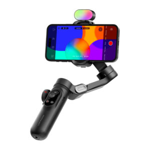 AOCHUAN X Pro Gimbal with RGB Lighting juodos spalvos - Image 2