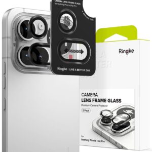 Telefono kameros apsauga Ringke CAMERA 2-pack Nothink Phone 4A Pro juodos spalvos