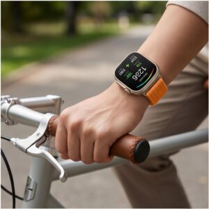 Tech-Protect NYLON Huawei Watch Fit 3 / 4 / 4 Pro / 5 / 5 Pro ORANŽINĖ - Image 5