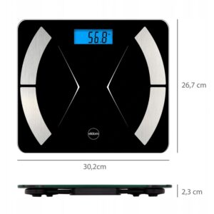 Išmaniosios „Bluetooth“ vonios svarstyklės Eldom TWO500 baltos spalvos - Image 6