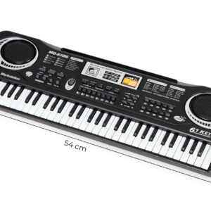 Vaikiškas pianinas su mikrofonu ir maitinimo šaltiniu - Image 6