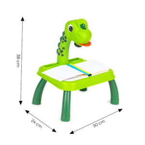 Dinozauro formos piešimo projektorius, 12 žymeklių, 24 šablonai - Image 6