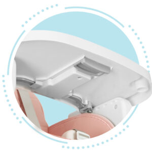 Sulankstoma vaikiška maitinimo kėdutė 3-in-1, rožinė, ECOTOYS - Image 6