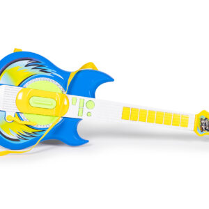 Elektrinės gitaros ir mikrofono rinkinys su stovu vaikams – suderinamas su MP3, mėlynas - Image 6