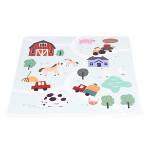 Didelis EVA putų kilimėlis vaikams Farma 90,5x90,5 cm 21 vnt. ECOTOYS - Image 6