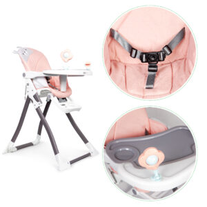 Sulankstoma maitinimo kėdutė rožinė ECOTOYS - Image 6