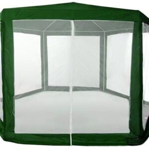 Komercinė sodo pavėsinė-palapinė, 2x2x2 m, su tinkleliu nuo uodų, žalia, MultiGarden - Image 6