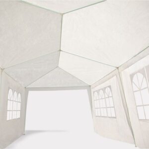Sodo komercinė pavėsinė-palapinė, 3x6 m, 6 sienos, balta, MultiGarden - Image 6