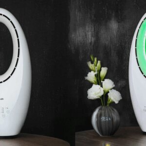 Modernus pastatomas ventiliatorius be menčių 60W – 3 režimai, nuotolinio valdymo pultas, laikmatis, LED apšvietimas - Image 6