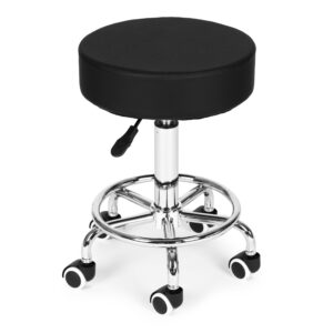 Pasukama kosmetinė medicininė kėdė su reguliuojamu aukščiu, juoda, ModernHome - Image 6