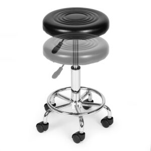 Pasukama kosmetologinė medicininė kėdė su reguliuojamu aukščiu, juoda, ModernHome - Image 6