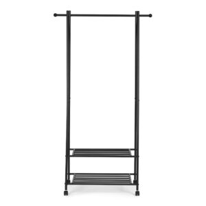 Pastatoma drabužių kabykla su 2 lentynomis drabužiams ir batams – ModernHome - Image 6