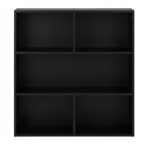 Moderni pastatoma lentyna svetainei ir miegamajam, 3 lentynos, juoda, ModernHome - Image 6