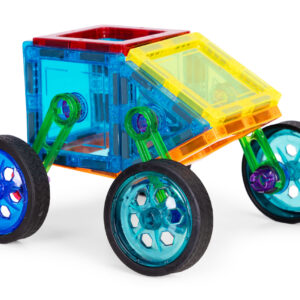 Magnetinių konstruktorių rinkinys namas ir automobilis, 48 dalys - Image 6
