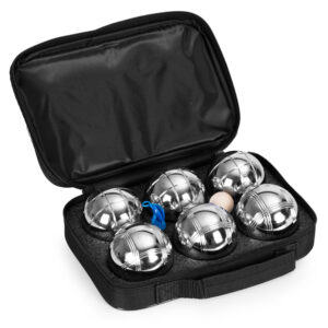 „Boules“ žaidimo rinkinys „Petanque“, 6 rutuliai + dėklas ir priedai - Image 6
