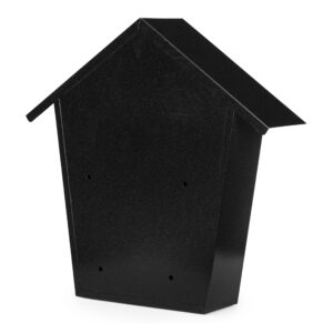 Ant sienos montuojama pašto dėžutė iš cinkuoto plieno, juoda ModernHome - Image 6