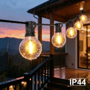 Sodo girlianda su 30x LED lemputėmis, 20 m, 9 režimai, lauko apšvietimas 9W - Image 6