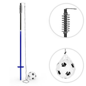 Tetherball futbolo treniruočių rinkinys su virve, stulpu, spyruokle, kamuoliu ir pompa, MOVEPRO - Image 6