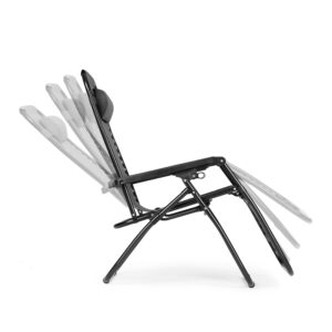 Sodo fotelis su reguliuojamu atlošu – pilkas ZERO GRAVITY, MultiGarden - Image 6
