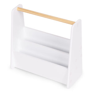 Montessori vaikiška knygų lentyna, 3 aukštų knygų stovas-organizeris, balta ECOTOYS - Image 6