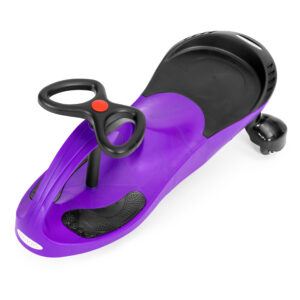 Vaikiškas paspirtukas-mašinėlė su LED ratukais, violetinis ECOTOYS - Image 6