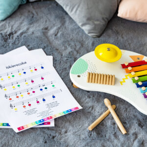 Muzikinis stalas su instrumentais, cimbolais +18m ECOTOYS - Image 6