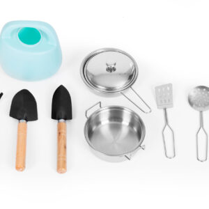 Lauko purvo virtuvėlė vaikams su priedais iš kėnio medienos, ECOTOYS - Image 6