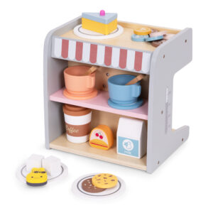 Medinis kavos aparatas vaikams 2-in-1 parduotuvės baristos rinkinys 26 priedai, ECOTOYS - Image 6