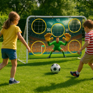 Futbolo treniruočių vartai + taikinių kilimėlis 180x122 cm, MOVEPRO - Image 6