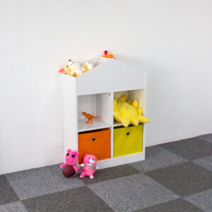 Medinė vaikiška spintelė-lentyna, lėlių namelis ir organizatorius su skyreliais, ECOTOYS - Image 6